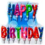 aizelX Candle Happy Birthday Colorful Candle Wax for Cake Decoration Multicolour Color