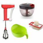 ODD M EVEN Quick and Handy Chopper, Blender, Greater, Strainer Kitchen Tool Set