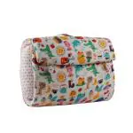Oscar home Organic Cuddle Print Baby Bed in a Bag with pillow, travel bed or say portable bed. 0-12 months