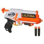Nerf Ultra Four Dart Blaster 4 Nerf Ultra Darts, Single Shot Blasting, 2 Dart Storage Compatible Only with Nerf Ultra Darts Blasters for BOYS age 8Y+