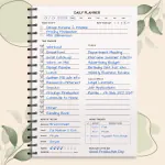 The Papier Ocean Undated Daily Planner | 160 Pages | 80 GSM Non-Bleed Paper | A5 To Do List Task Planner, Work Organizer to Track Daily Productivity (Pack of 1, Do Something Awesome Today)