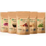 HerbsLand 100% Natural Beetroot (SuperFood) (Beta Vulgaris), Rose Petal, Multani Mitti, Neem Leaf Powder and Sandalwood (Chandan) Powder For Face & Skin Care (75 gm Each)