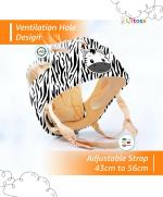 LILTOES Safety Baby Helmet (Stripy Zigby)