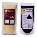 Peppy Shopping 100% Pure MultaniMitti & Activted Charcoal powder- 1Kg each for face & hair