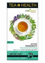 FARGANIC Detox Green Tea for Weight Loss and Skin Glow. 15 Days Detox Plan (30 Tea Bags) Tea and Health Series with Active Ingredients (Pack of 2)