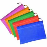 TULMAN Legal Size PVC Zipper Storage Pouch Pen Pencil Organizer Document Holder (39 x 26 cm) - Pack of 5
