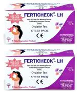 Ferticheck LH One step Ovulation Kit (5 tests) x Pack of 2