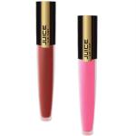 JUICE Matte Lip Combo L12 Shade No.: RED VELVET M-07, FUCHSIA FANTASY M-04