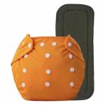 BADAL KIDZ Cotton Premium Quality Reusable and Washable Cloth Diaper and Wet Free Insert Pads for Infants | 1 Diaper and 1 Insert Pad | Net Weight - 355gm | Size-L