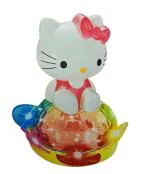 Halo Nation Multicolor Kitty Cat Bump and Go Spin Toy with Disco Lights and Sound
