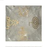 Astroghar Clear Quartz Crystal 4 Reiki Symbol Engraved Pyramid Small Size