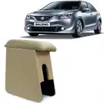 Assets Drive Armrest Maruti Suzuki Baleno Custom Fit Wooden Console/Armrest Heavy Duty Color Beige