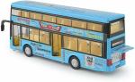 Sanjary Multicolor Metal Body Double Decker Travel Toy Bus With Led Light And Sound - 3 Plus Years