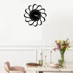WALLCENTRE (ART BEYOND IMAGINATION) Metal Wall Clock, Metal Wall Art - Unique Wall Clock - Large Wall Clock - Home Decor - Silent Wall Clock, Wall Clock (40 Cm, Black)