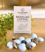 NATURE DEWS COFFEE COLD PROCESSED AYURVEDIC COCONUT OIL SOAP BODY SCRUB SOAP