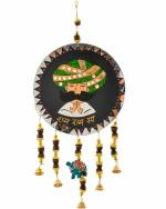 Craft Junction Hand Crafted Wood Ram Ram Saa Wall Hanging Decorative Showpiece - 38 cm