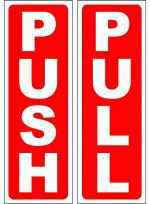 Craft Qila Sign Board Red Push Pull Door