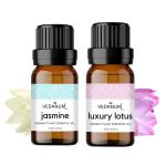 VEDANUM Jasmine and Lotus Scented Essential Oil for Aromatherapy and Oil Diffuser 15 ml (Pack of 2)
