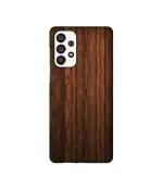 Casotec Brown Wooden Texture Design 3D Printed Hard Back Case Cover for Samsung Galaxy A73 5G