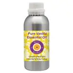 Deve Herbes Pure Vanilla Essential Oil (Vanilla planifolia) Natural Therapeutic Grade Steam Distilled 300ml