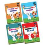 BOOKFORD Cartoon Copy Coloring Book For Kids With 64 Pages(Set Of 4)- Fun, Educational, Colorful Imagery, Engaging Activities, And Hours Of Entertainment Drawing Books For Kids Suitable For All Ages Groups