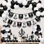 Zyozique Chess Party Supplies Chess Themed Party for Kids Chess Birthday Party Decorations Kids Chess Party Chess Birthday Banner,Balloons,Cake Topper & Cupcake Topper(Pack of 37)
