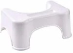 TechHark Dr's Advise Perfect Toilet Stool For Adults MADE IN INDIA Potty Seat (White)
