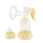 Dr. Odin Manual Breast Pump with Lid BPA Free- 150 ml - Manual (Yellow)