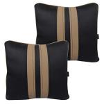 Able Sporty Comphy Pillow Square Cushion Black & Beg for Mercedes-Benz-E-Class E 400 Set of 2 Pcs