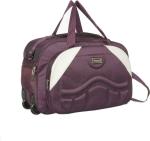 FEDRA Purple Polyester Strolley Duffel Bag - 60 L