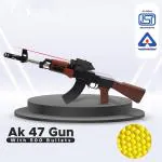 NHR AK47 Toy Gun with Laser Light, 500 Bullets, 24-inch Long Shooting Gun for Kids 8+ Years