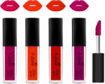 OUR BEAUTY Multicolor Kiss Proof Velvet Matte Liquid Lipstick 46, 16 Ml (Pack Of 4)