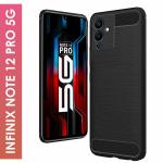 Knotyy Infinix Note 12 Pro 5G Black Back Cover