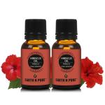 Earth N Pure Hibiscus Essential Oil (Gudhal Oil) | 100% Undiluted, Natural & Therapeutic Grade - Helps In Aromatherapy To Skin & Hair Care | 15 ml each | Pack Of 2