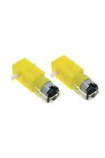 Robotbanao Yellow 150RPM Dual Shaft Bo Motor Pack of 2 RB-1150-2-MFN1