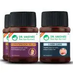 DR. VAIDYA'S new age ayurveda Constipation Pack (Constipation Relief capsules (30 pills x 2), Liver Care (30 Capsules X 1))