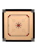 Rkp Black Wood Superior Practice Carrom Board For Serious Professional Practice With Coins Striker, 20 Inch