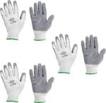 STYLERA Ssww White And Grey Latex Safety Gloves M Pack Of 6
