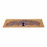 Buy Only Mat Natural Coco Coir Maroon Tree Design Anti-Slip with PVC ...