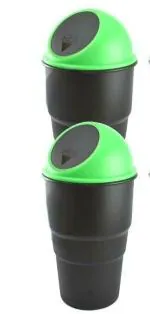 Ridhirakshi Green Car Mini Trash Bins pack of 2