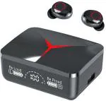 Kabeer Enterprises Black M90 Tws Gaming Earbuds With Powerbank Wireless Charging Display K2 Bluetooth Headset