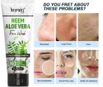 KURAIY Real NEEM ALOE VERA Facial Cleanser Skin Cleansing Moisturizing Anti Acne Blackhead Remove Skincare Face Wash