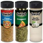 Panjon Swad Pizza Mixed Herbs Donimo Seasoning, Oregano & Garlic Powder (3 x100 bottle 300g )