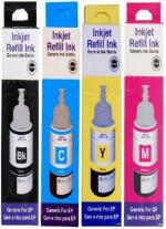 GPN PRINT L565 Refill for Use In Epson L565 Multi Function PrInter Cyan Black and Tri Color Combo Ink Bottle (Pack of 4)
