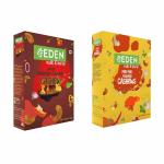 EDEN NUTS & MOR EPremium Nuts Combo Pack 250g Roasted and flavoured Cashew (Barbeque & Peri Peri) Snacks Pack of 6, Rich in Protein, Crunchy and Delicious