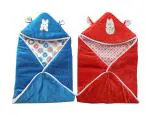 MY NEWBORN Baby Wrapper Blanket with Hood-Combo of 2 Pcs