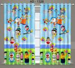 Riftree Polyester Kid's Favorite Character Cartoon Digital Print Window/Door Curtains for Living Room (Doraemon Balloon, 4 X 5ft) - Pack of 2 Pieces