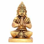 GURU JEE Handmade Brass Statue Mother Goddess Parvati Maa Idol Murti Sitting Religious Gifts for Pooja Mandir Temple Home decor Gifts Showpiece