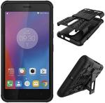 Lejaao Lenovo K6 Power Black Polycarbonate, Thermoplastic Polyurethane Mobile Back Cover (16 x 7.5 x 0.9 cm)