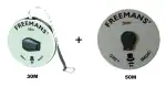 Freemans Grey Magic 30 m and 50 m Measuring Tape